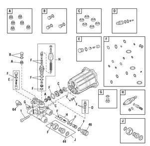 Pump (80017740) Diagram and Parts List for 020743-00  Briggs and Stratton Pressure Washer
